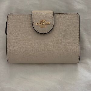 Coach Beige Leather Wallet